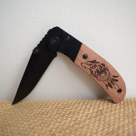 Couteau de Poche en Bois – Personnalisé